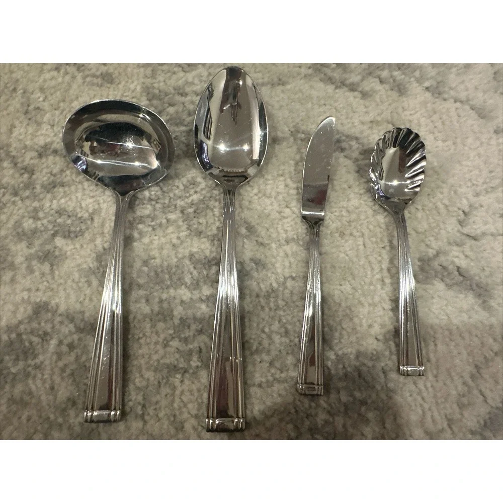 4 PCs‎ Reed & Barton WOODLAWN WESTEND Stainless Flatware Serving Utensils